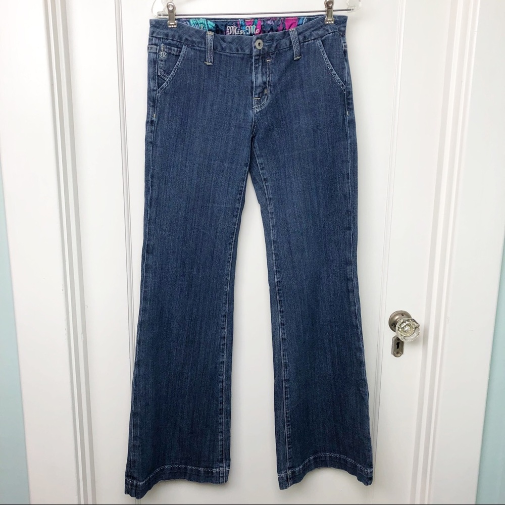MIss Me Wide Leg Flair Geneva Wash Jeans Size 29